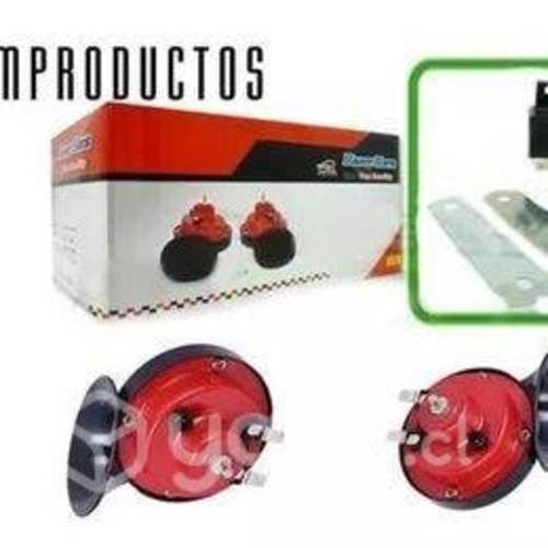 Kit Bocina Doble Caracol Auto Camioneta 12v Alto+