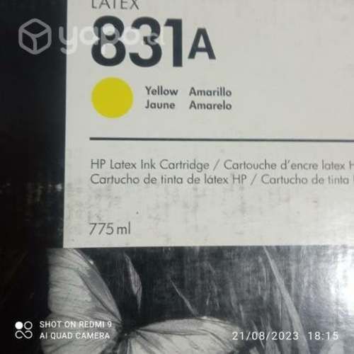 Tintas HP 831a colores originales de 775ml