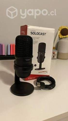 Microfono Gamer HyperX SoloCast, USB, Cable 2m