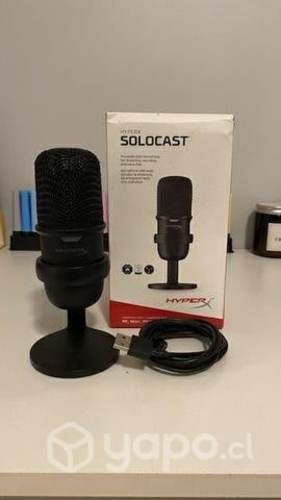 Microfono Gamer HyperX SoloCast, USB, Cable 2m