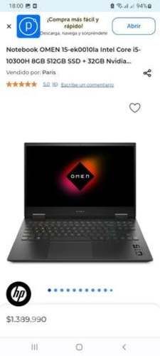 Pc ganer hp omen i5