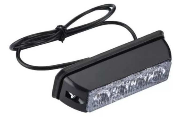 Luz de 4 led con efecto estrobo,12-24 volt