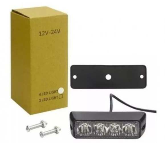 Luz de 4 led con efecto estrobo,12-24 volt