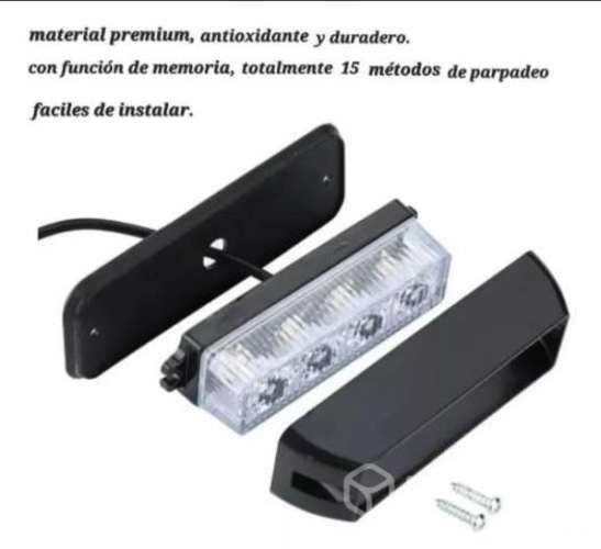 Luz de 4 led con efecto estrobo,12-24 volt