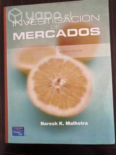 Libro de investigación de mercados Naresh. Malhot
