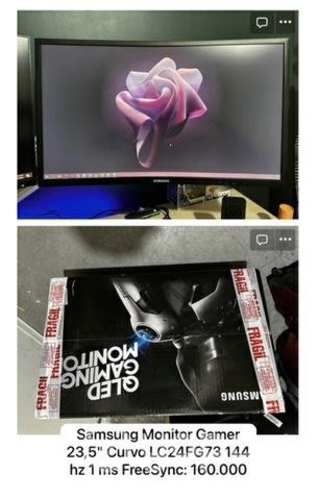 Monitor Samsung Curved QLED gamer 24&quot;