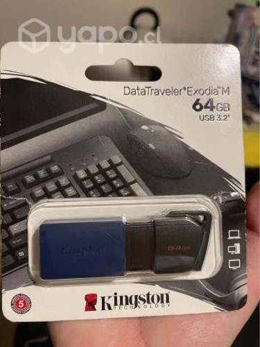 Pendrive Kingston Sellado 64 GB USB 3.2