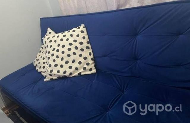 OFERTA Futón Alfred Azul de 3 cuerpos