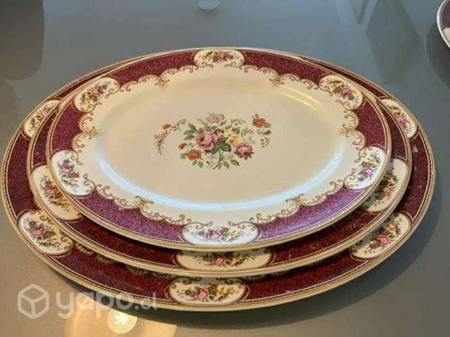 Platos Myott Staffordshire England antiguo