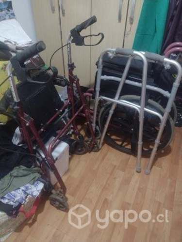 silla de ruedas , burrito y andador