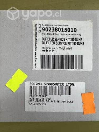 Kit cambio de aceite + bujia KTM Rc/Duke 390