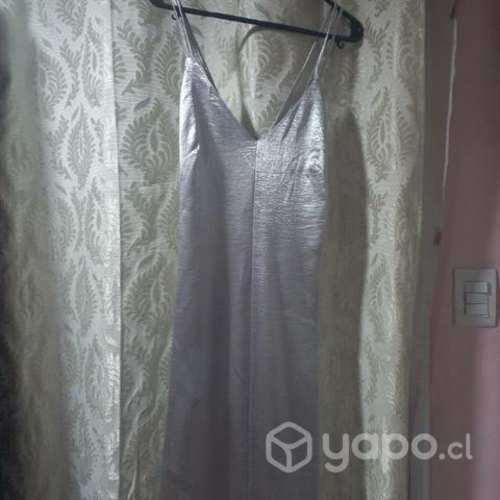 Vestido de fiesta ,graduación H&Mplateado 38/40/42