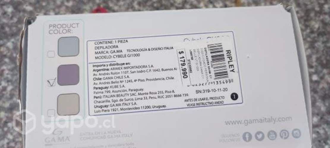 Depiladora láser gama