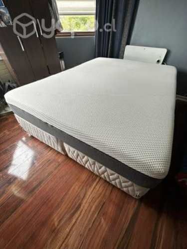 BASE DE BOX SPRING CON COLCHON EMMA 2 plazas