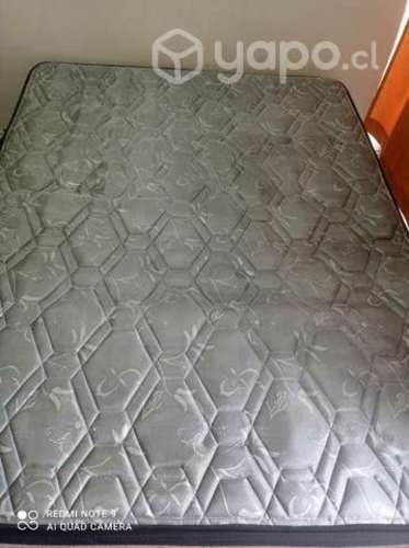 Cama matrimonial 2 plazas con colchón