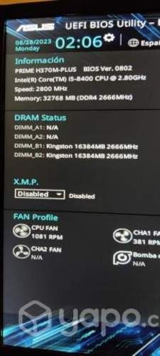 PC Escritorio, Intel I5 2.8 GHz, Radeon RX 570 4GB