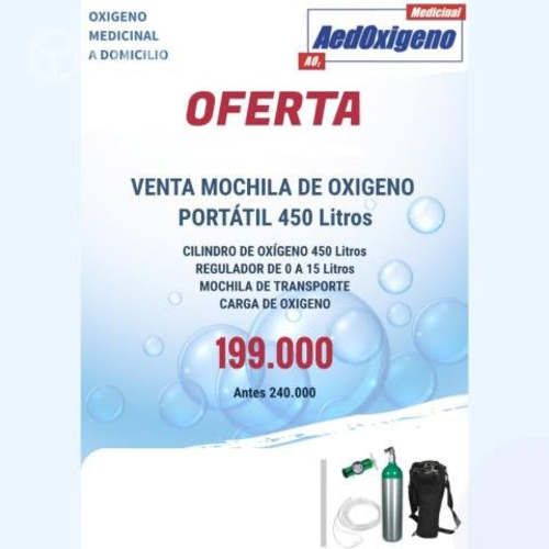 Mochila de Oxigeno Portátil 450 Litros
