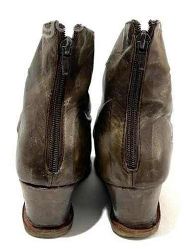 Botín Cuero Taco Chino Tatienne N°36 Dorado