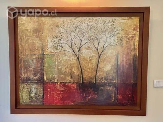 Lámina enmarcada en madera