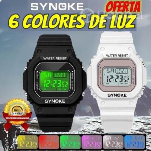 Reloj Deportivo Marca SYNOKE Resistente Al Agua