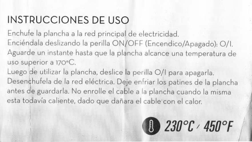 Plancha alisadora pelo GA.MA