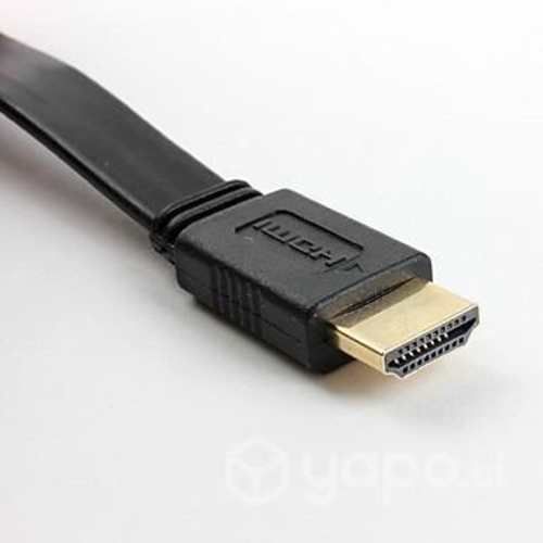 Cable hdmi 3 mts. m/m, v. 1.4, plano, conec. baño