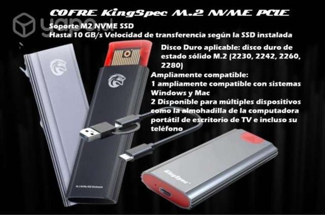 Cofre KingSpec M.2 NVME PCIE