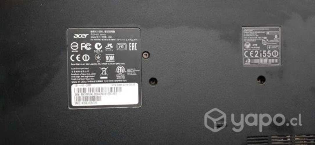 Notebook marca Acer Aspire
