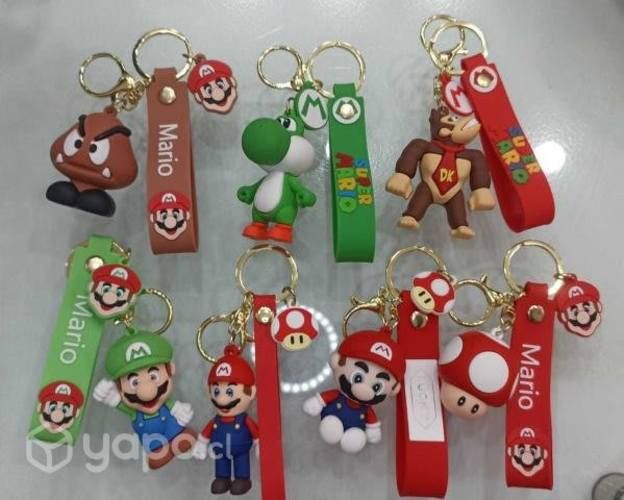 Llaveros de diferentes dibujos animados