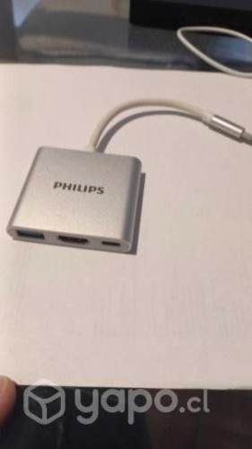 Adaptador Usb C a hdmi, usb, etc Philipps