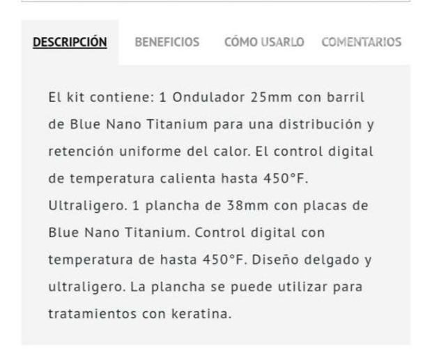 Kit plancha con ondulador Babyliss