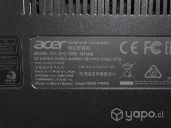 Notebook acer aspire 5 con intel core i5