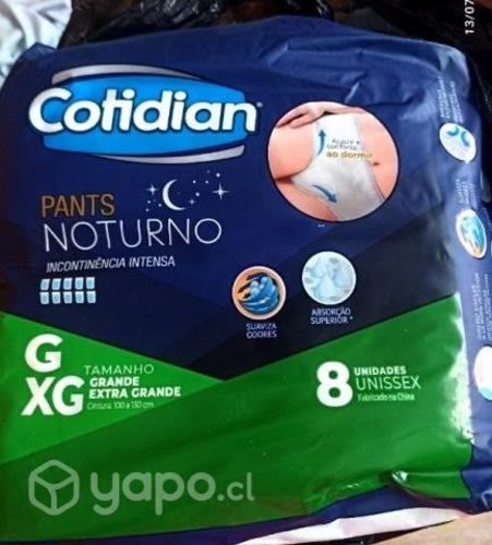 Pañal tipo calzón adulto ,son tres paquetes