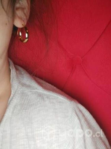 Aritos canoa oro golfied 14 kilate