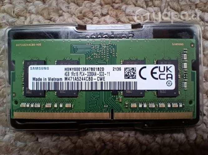 Memoria RAM 1Gb-2Gb/DDR2 4Gb-8Gb/DDR3L 4Gb/DDR4