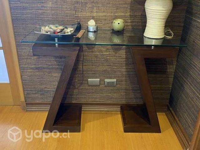 Arrimo madera y vidrio