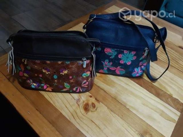 Cartera cuero colombiano