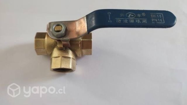 Válvulas de bola, 3 vías