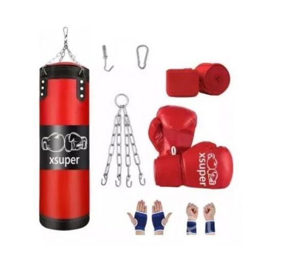 Guantes De Boxeo+Juego De Ejercicios Con Sacos