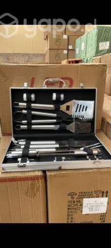 Kit De Herramientas Para Asado 18 Piezas Con Malet