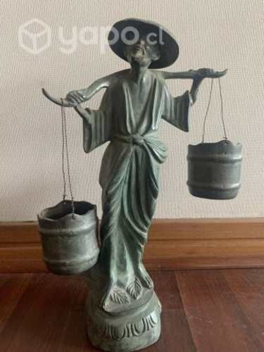 Figura de bronce. Buscador de agua