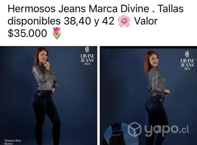 Disponible Divine jeans