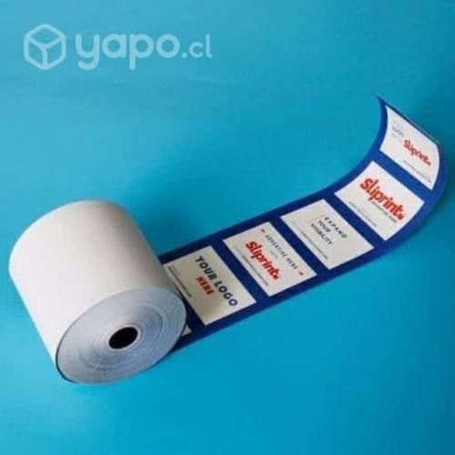 Papel térmico personalizados al reverso