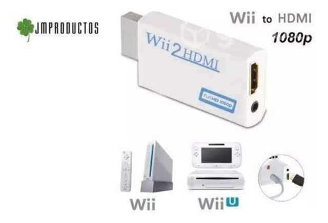 Wii 2 Hdmi Adaptador Wii Hdmi Aux 3.5 Wii2hdmi 480