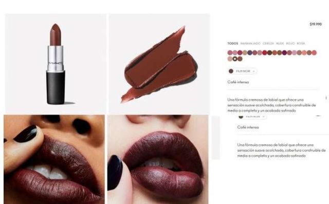 Labial Mac Original tono Film Noir