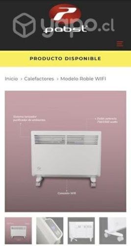 Calefactor convector eléctrico wifi