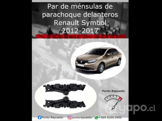 Par de mensulas de parachoque Renault Symbol 12-17
