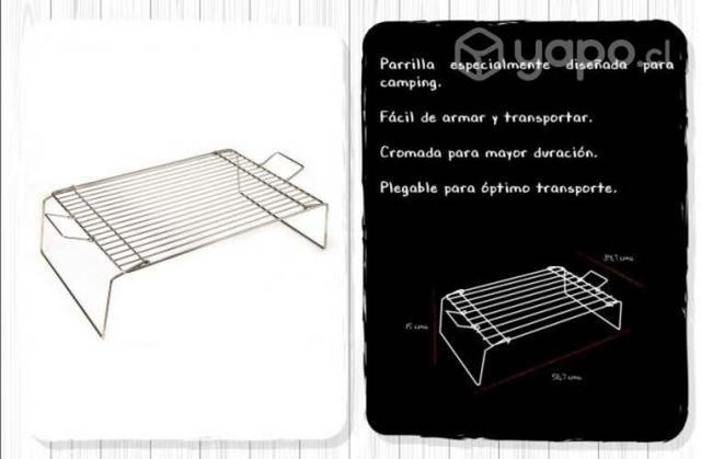 Parrilla camping chica