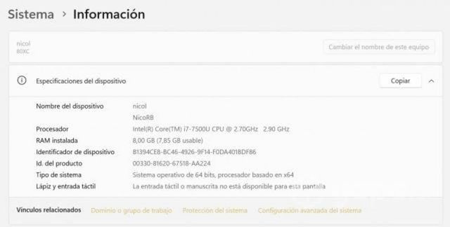 Notebook Lenovo Core i7