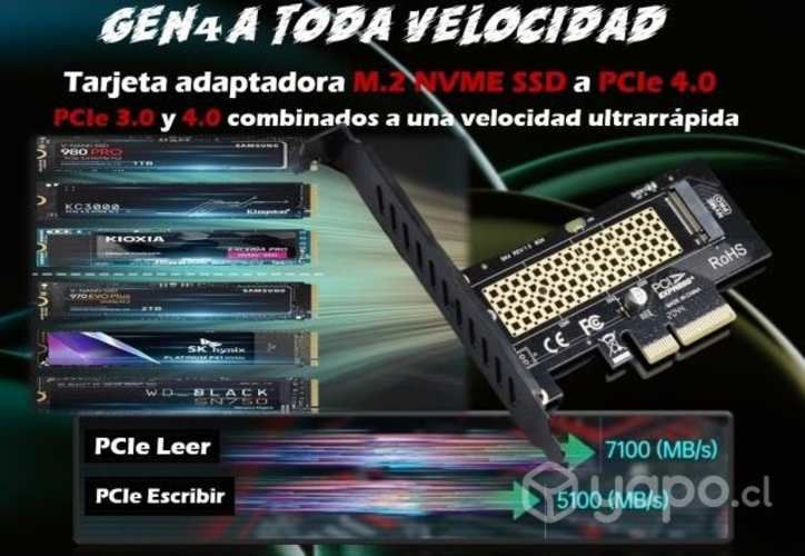 Tarjeta adaptadora JEYI M.2 NVME a PCI Express